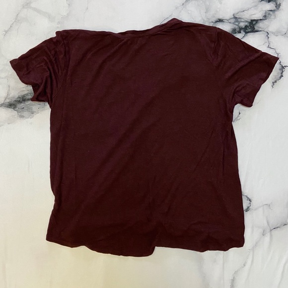 Burgundy Pocket Tee - Picture 4 of 4